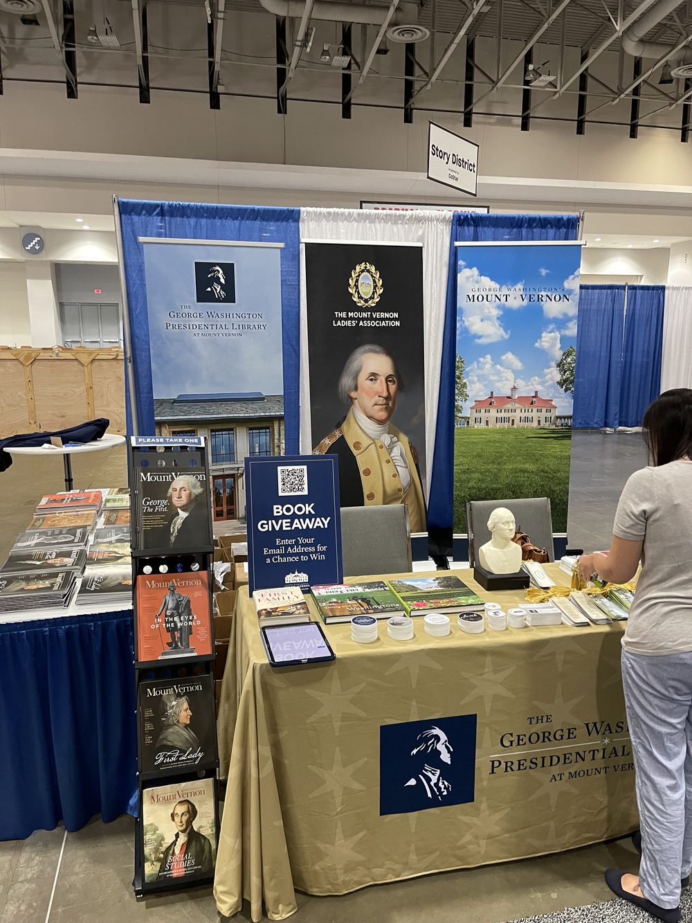 Mount Vernon's booth at the Library of Congress National Book Festival - 2023