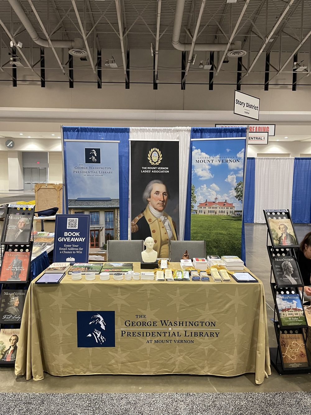 Mount Vernon's booth at the Library of Congress National Book Festival - 2023