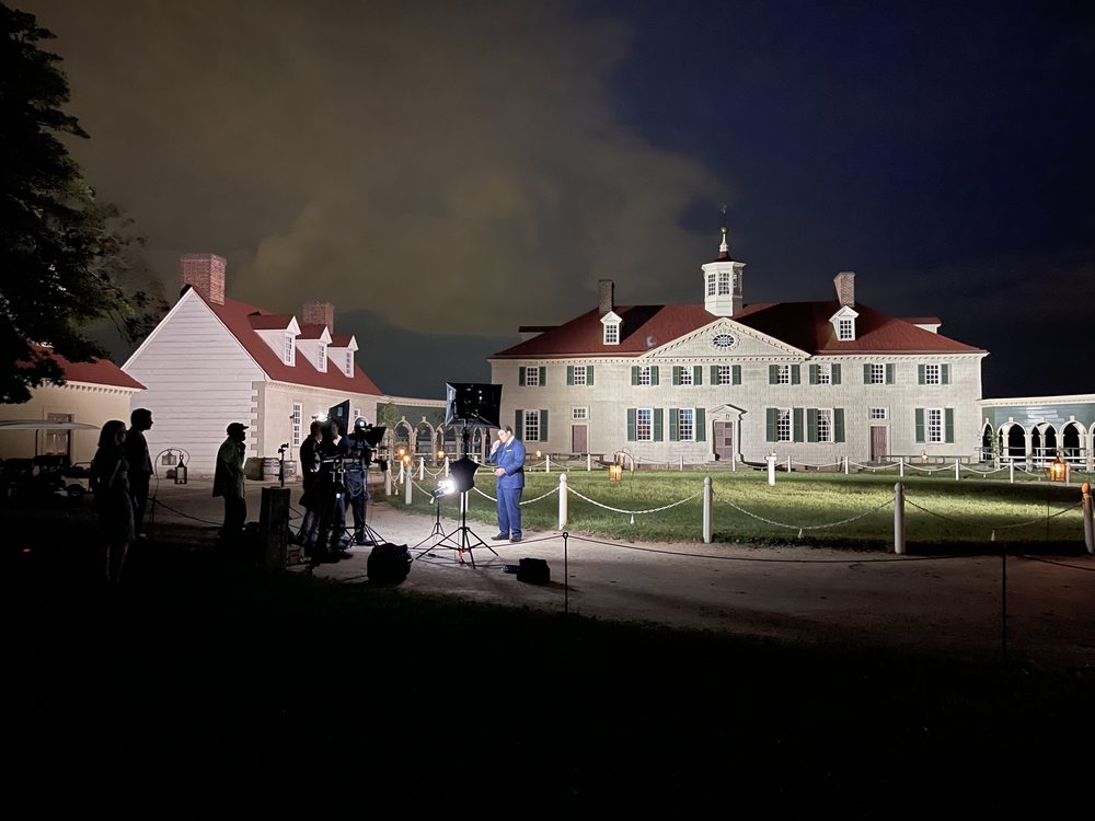 Filming Bret Baier's Special Report at Mount Vernon - 2023