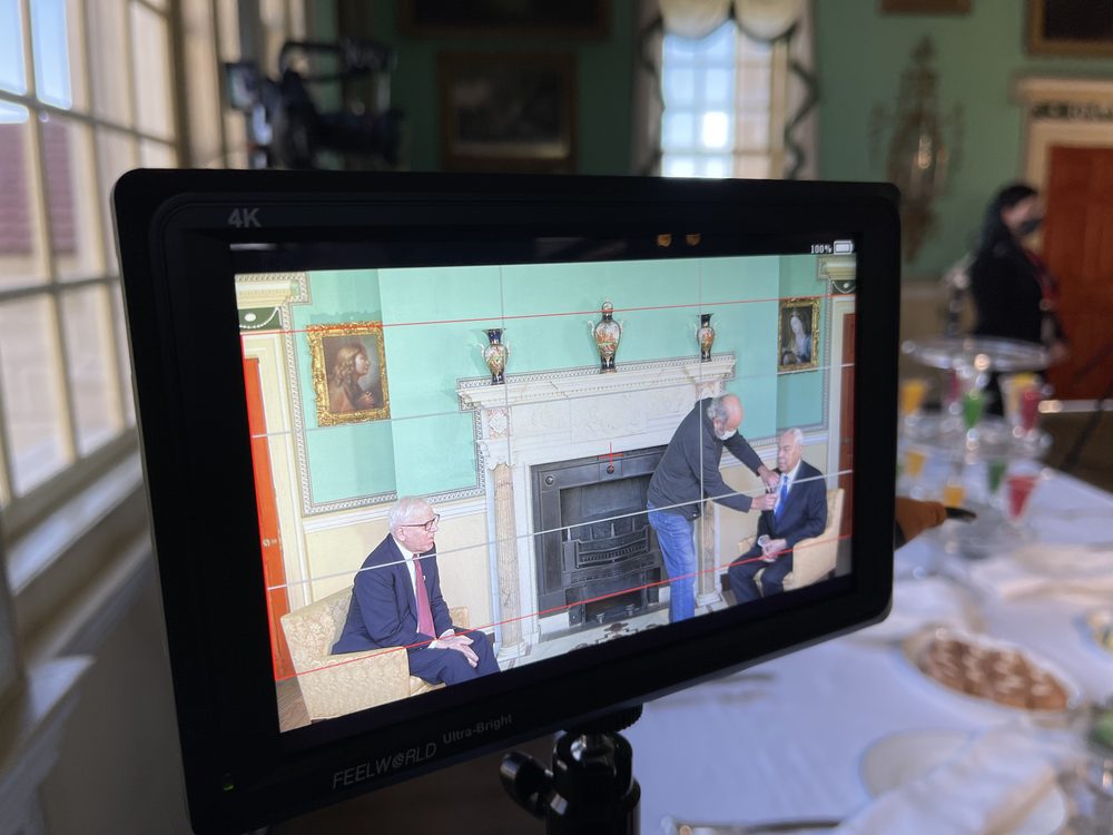 Filming with General Colin Powell at Mount Vernon - 2020