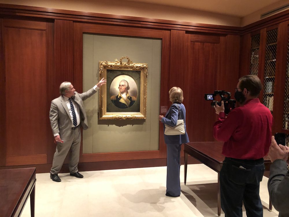 Filming with Secretary Betsy DeVos at Mount Vernon - 2020