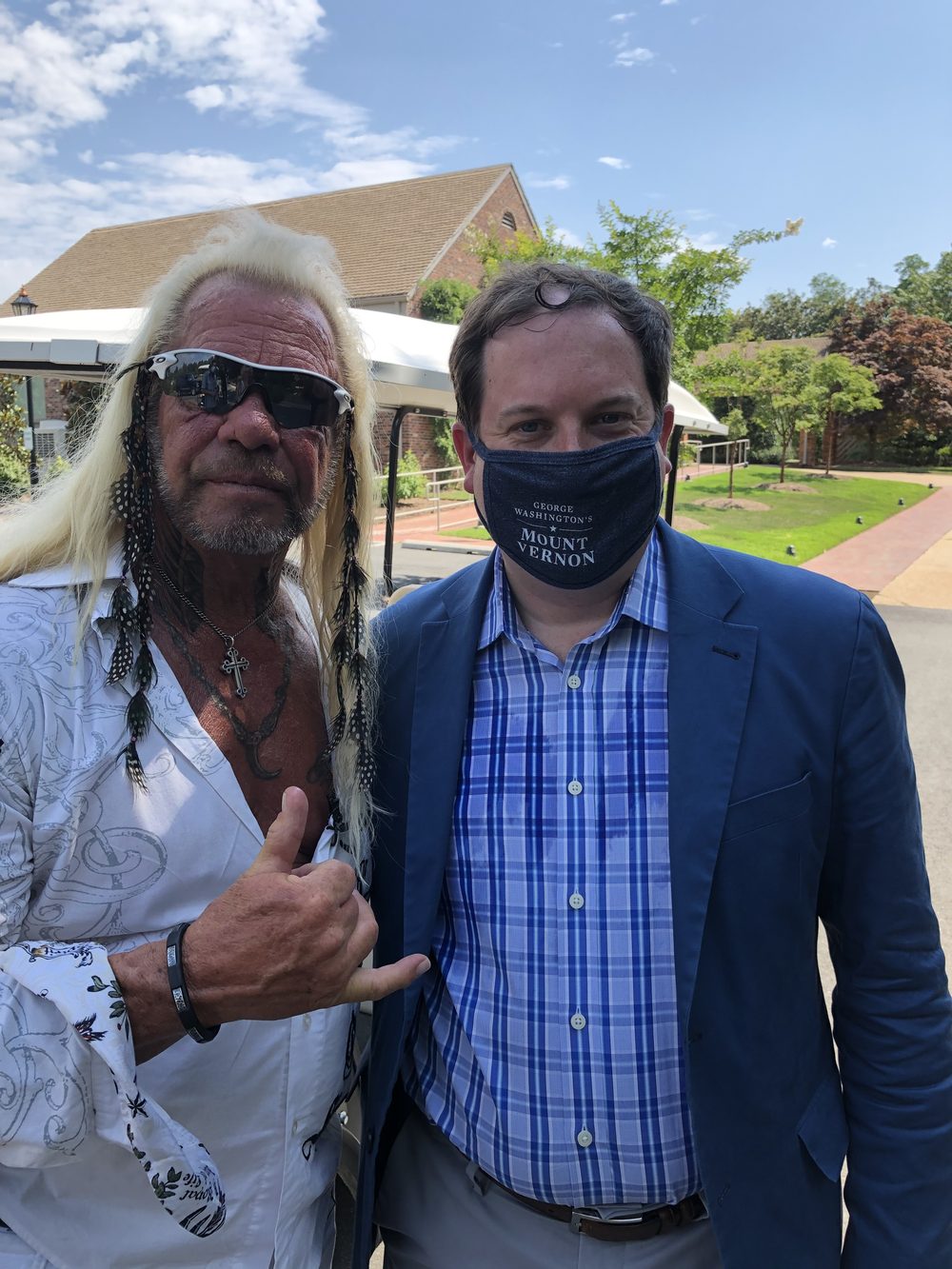 Dog the Bounty Hunter films at Mount Vernon - 2020