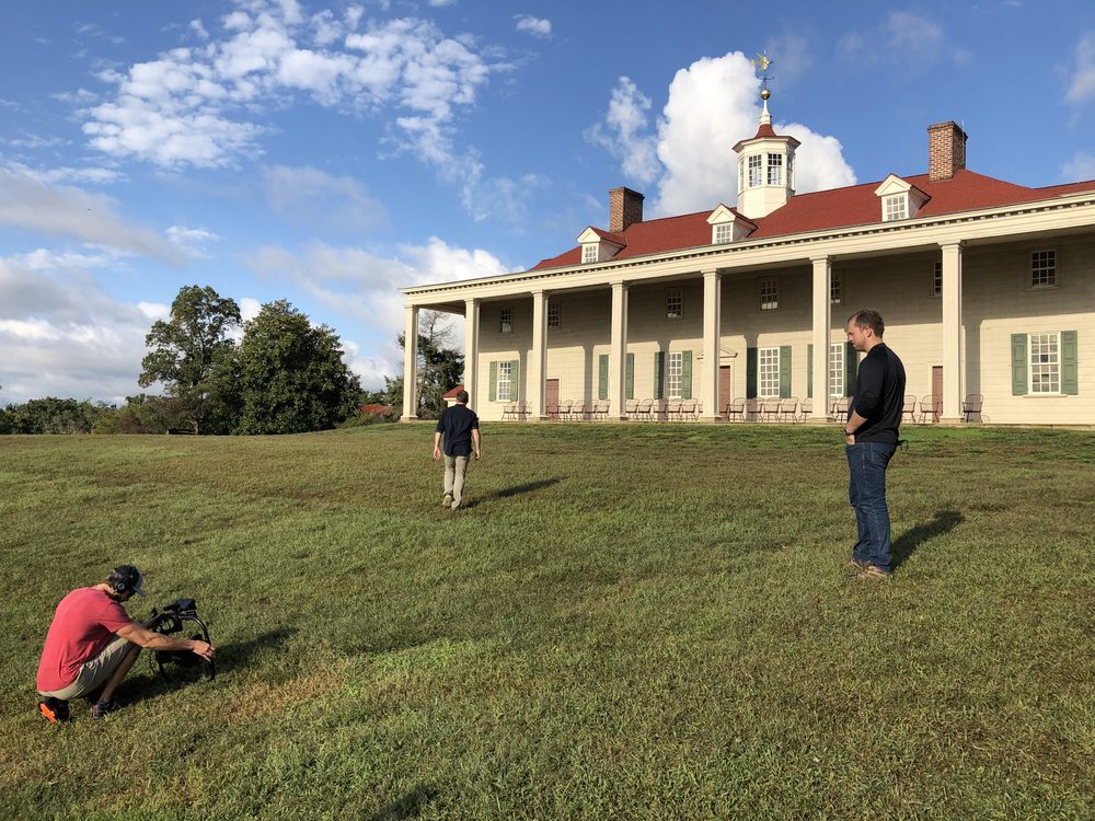 Drive Thru History filming at Mount Vernon - 2020