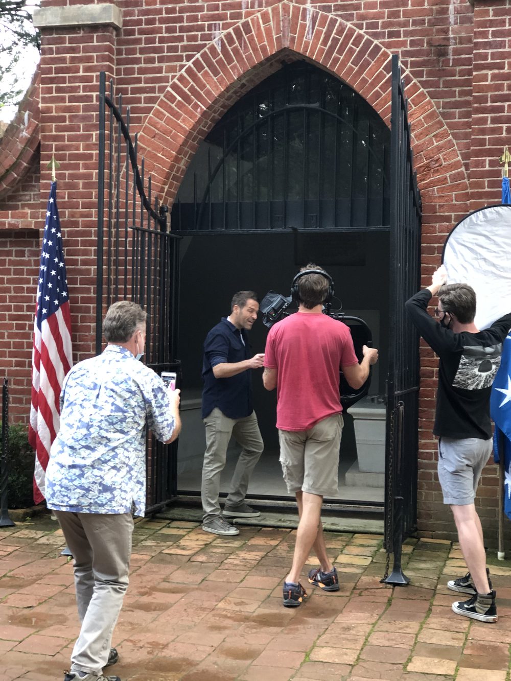 Drive Thru History filming at Mount Vernon - 2020