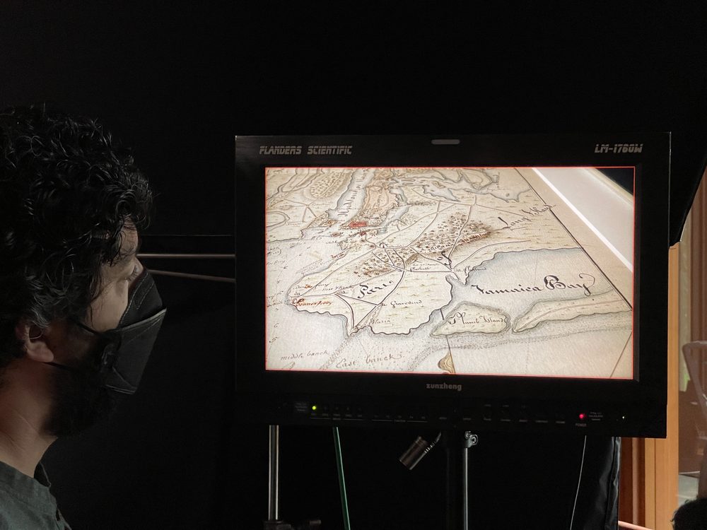 On set for a George Washington television series - 2021-2022