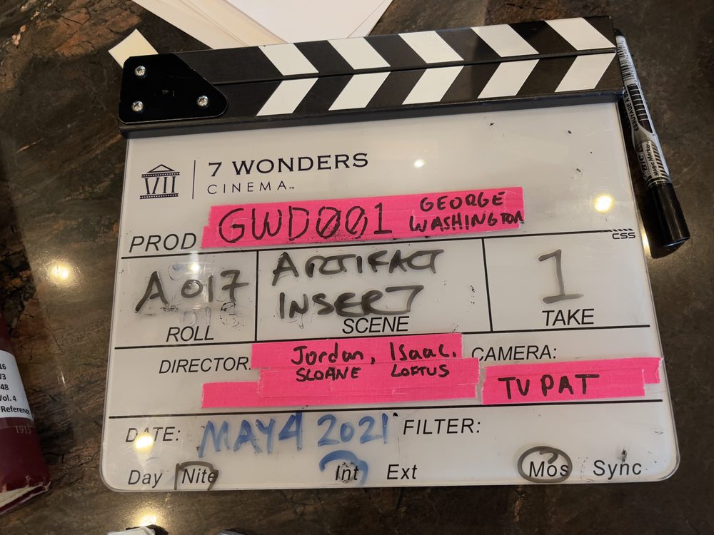 On set for a George Washington television series - 2021-2022