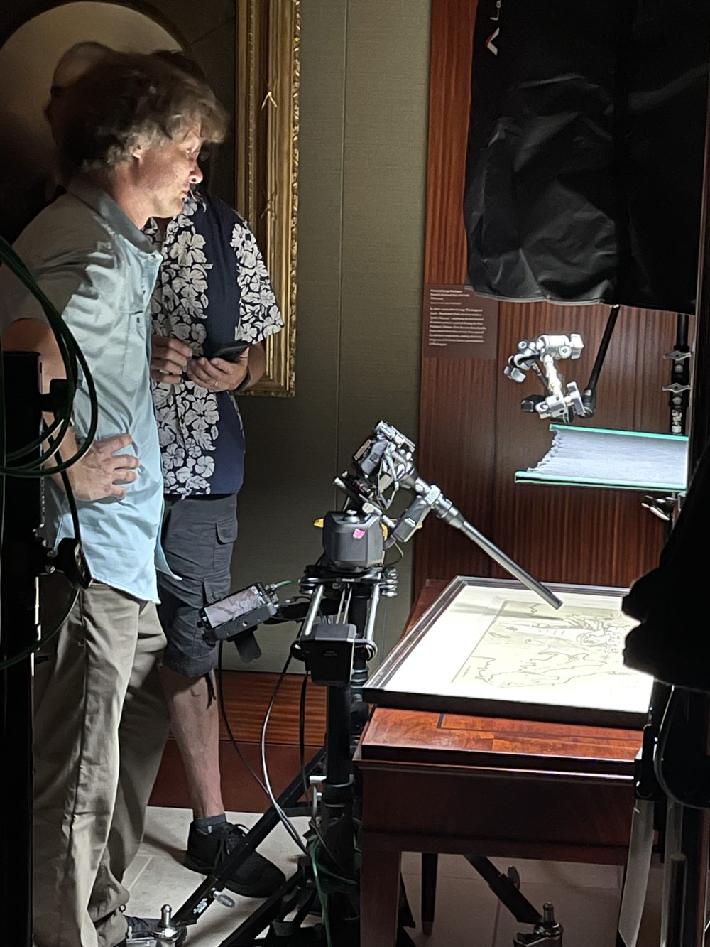 On set for a George Washington television series - 2021-2022