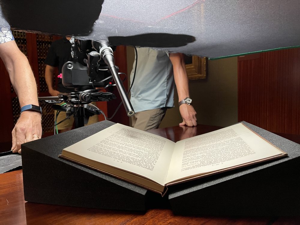 On set for a George Washington television series - 2021-2022