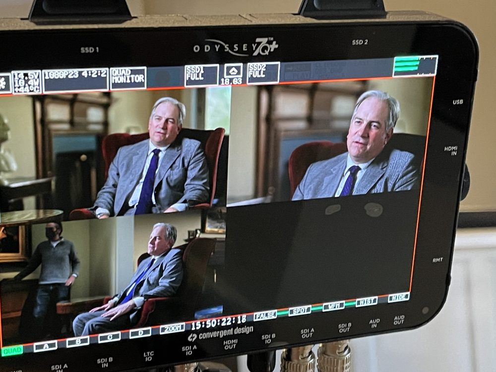 On set for a George Washington television series - 2021-2022