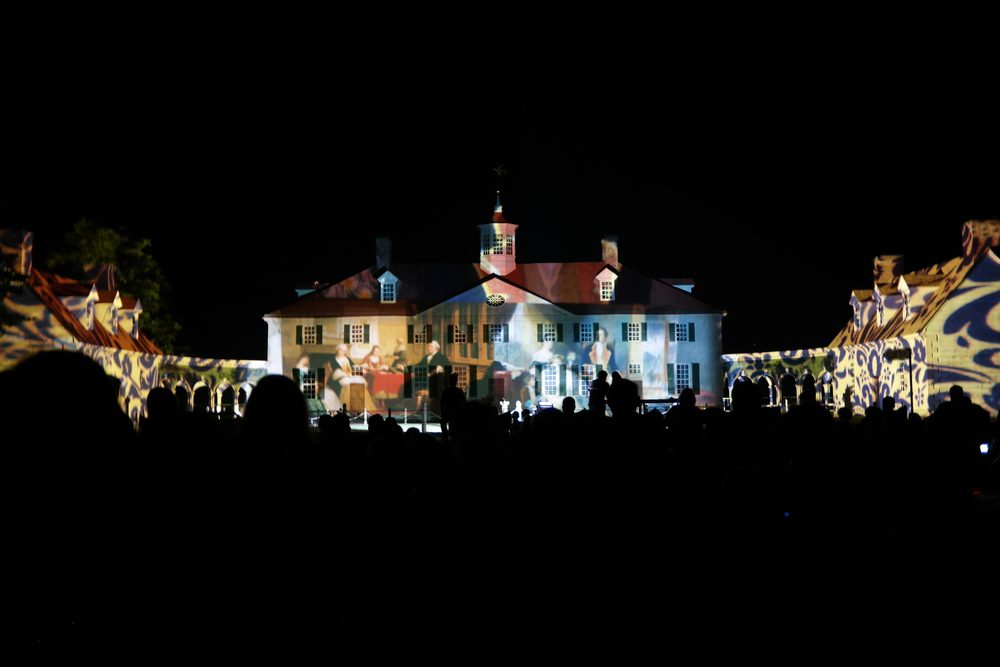 Architectural light projection on the Mansion - 2017
