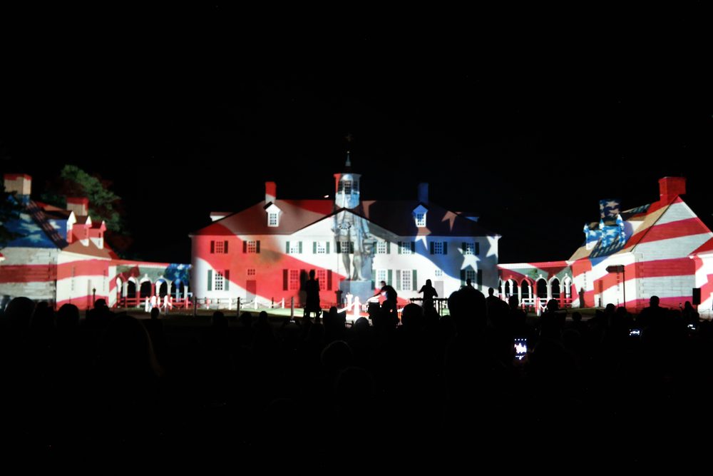 Architectural light projection on the Mansion - 2017