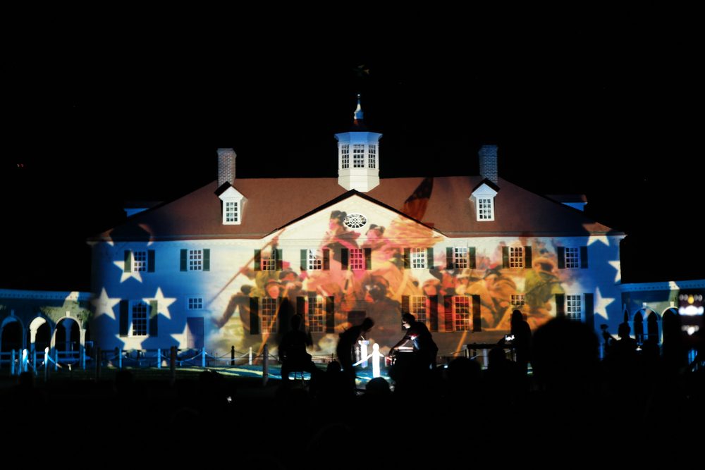 Architectural light projection on the Mansion - 2017