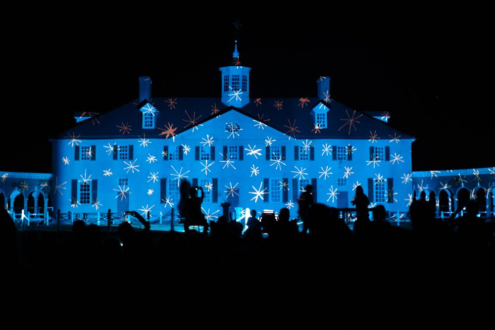 Architectural light projection on the Mansion - 2017