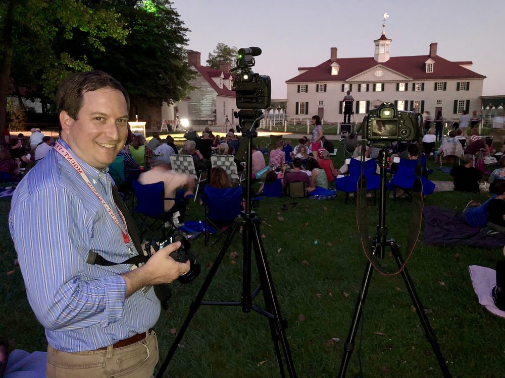 Behind the scenes - Mount Vernon film & video production