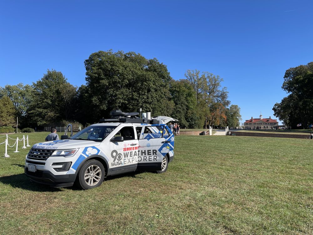 A live WJLA weather report from Mount Vernon - 2021