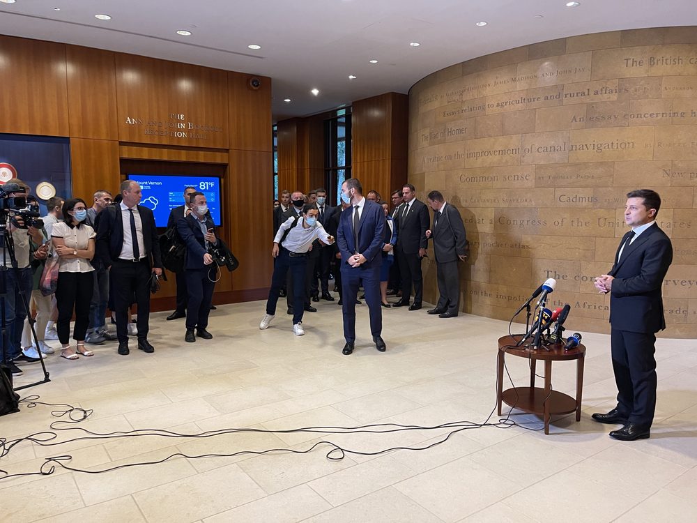 President Volodymyr Zelensky of Ukraine at Mount Vernon - 2021