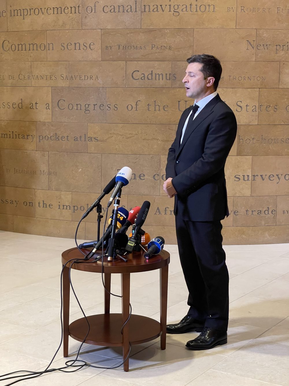 President Volodymyr Zelensky of Ukraine at Mount Vernon - 2021