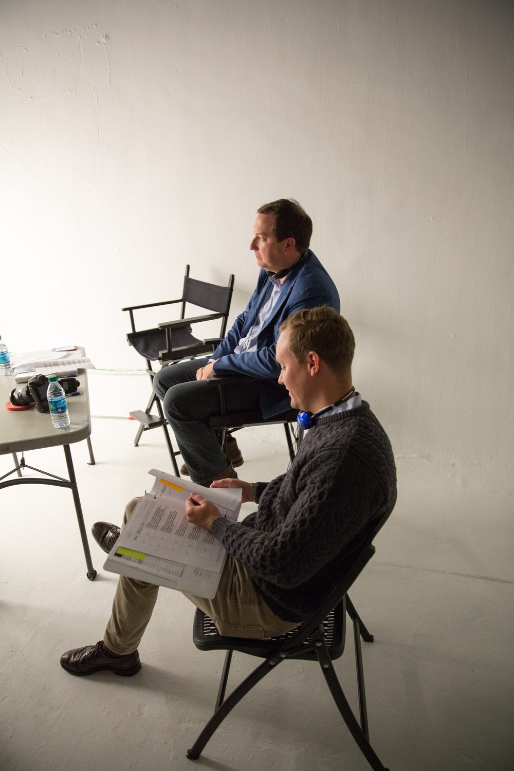 On set for Be Washington, with Christopher Jackson