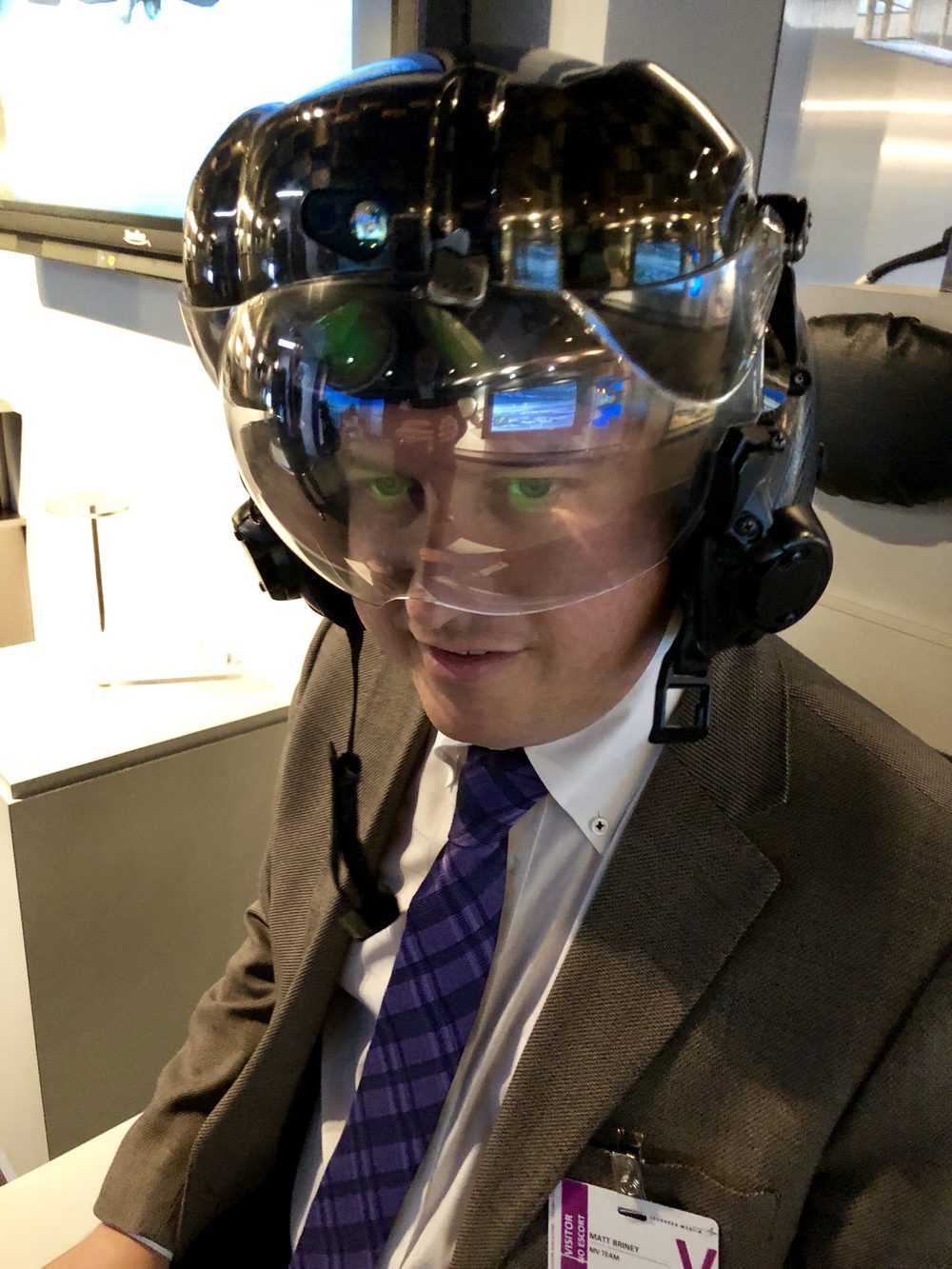In the F-35 Joint Strike Fighter simulator at Lockheed Martin - 2018