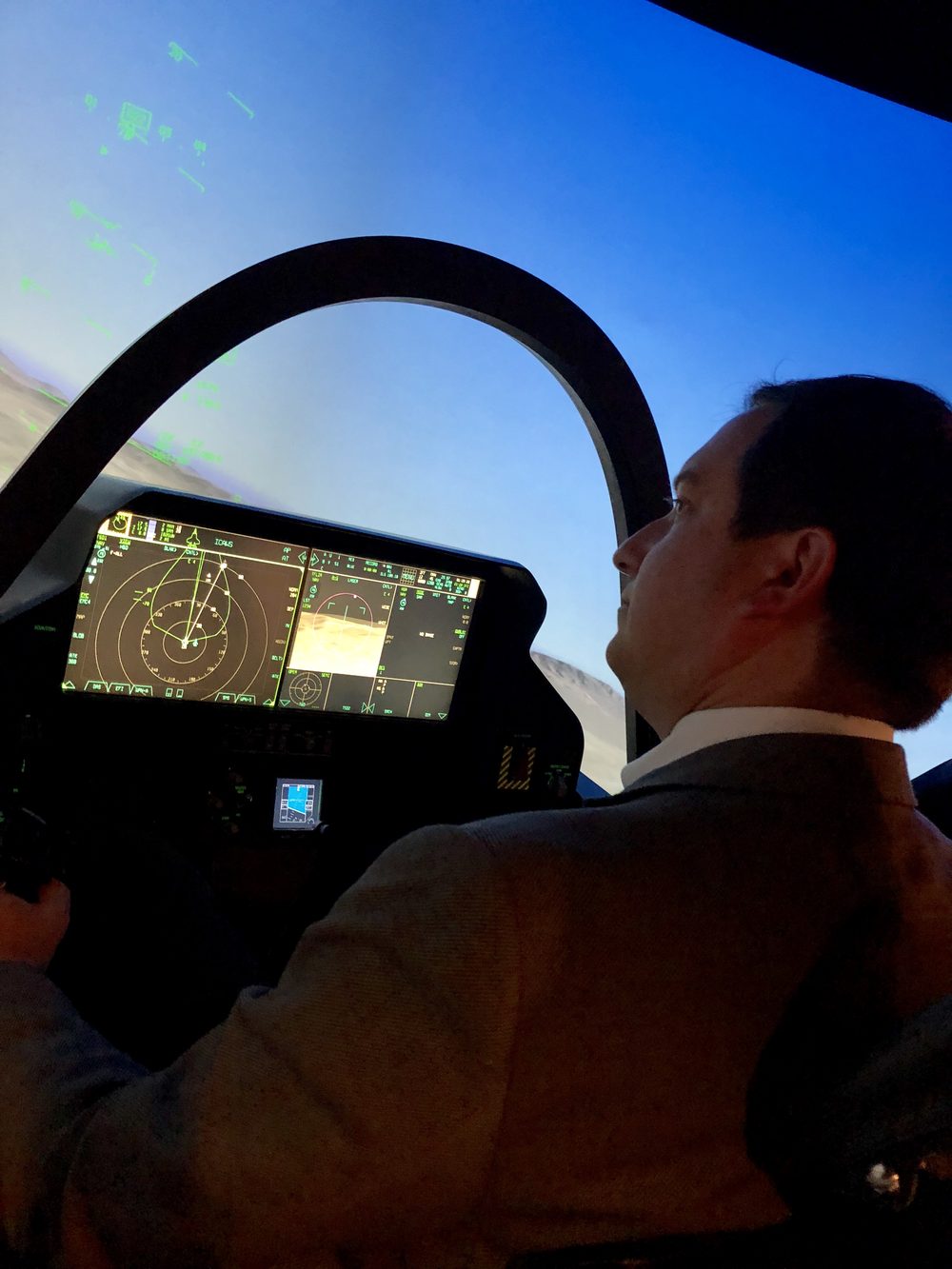 The F-35 simulator at Lockheed Martin - 2018
