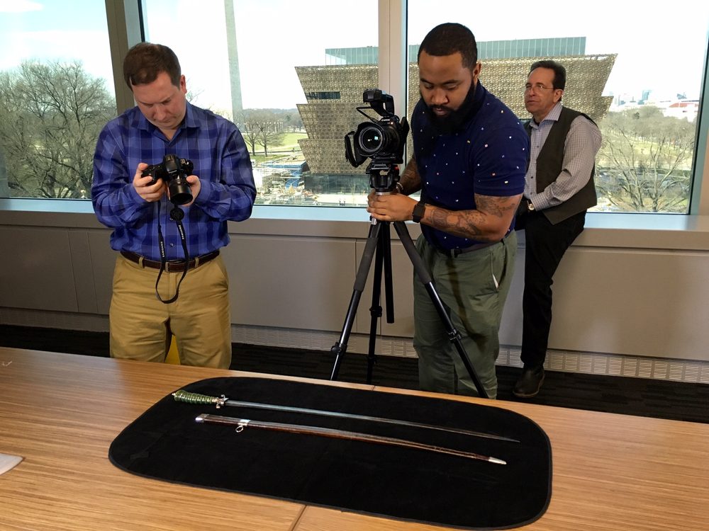 On set for the Air and Space Museum and Mount Vernon balloon web series, 2016