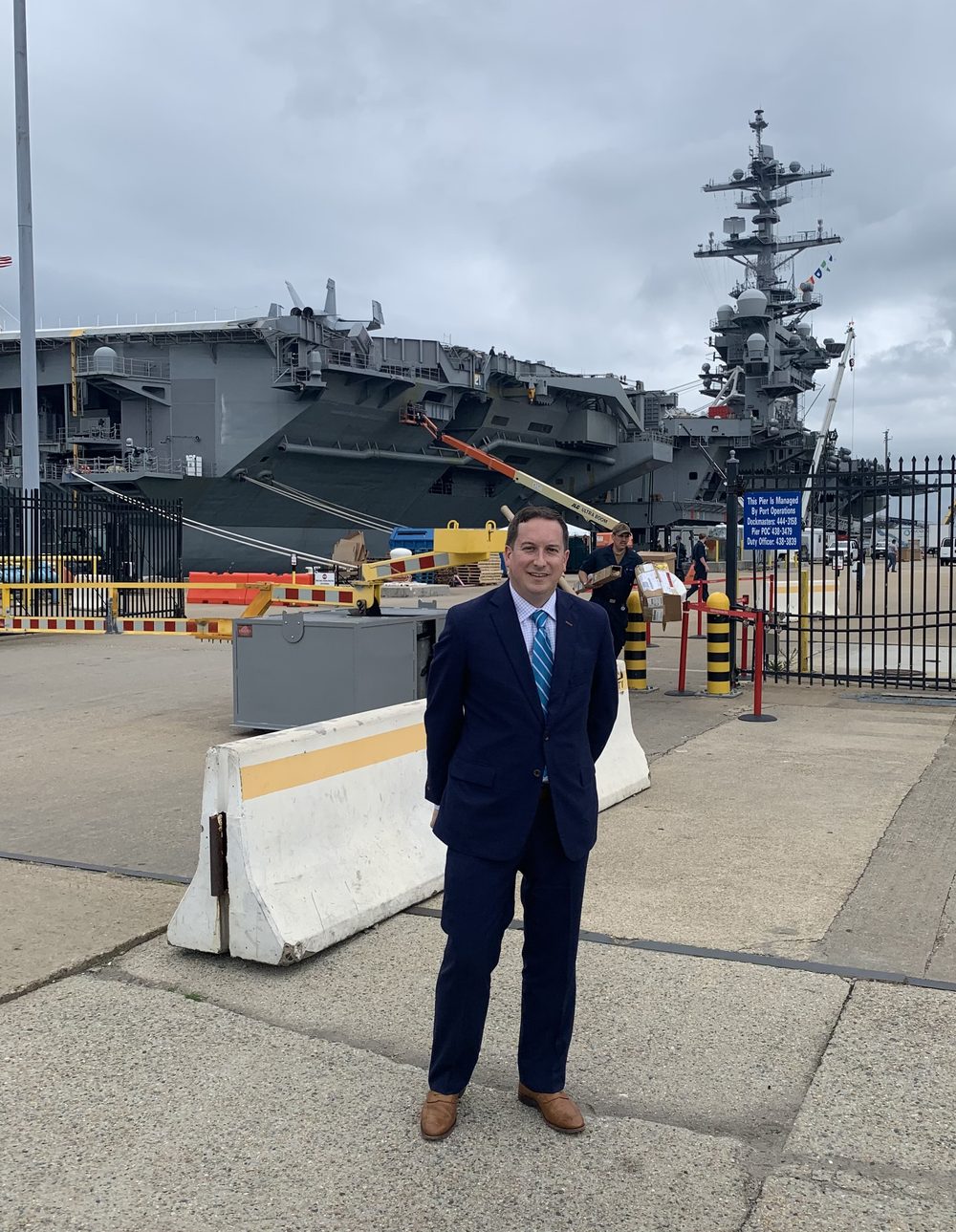 On the flight deck of USS George Washington (CVN-73) - August 2023