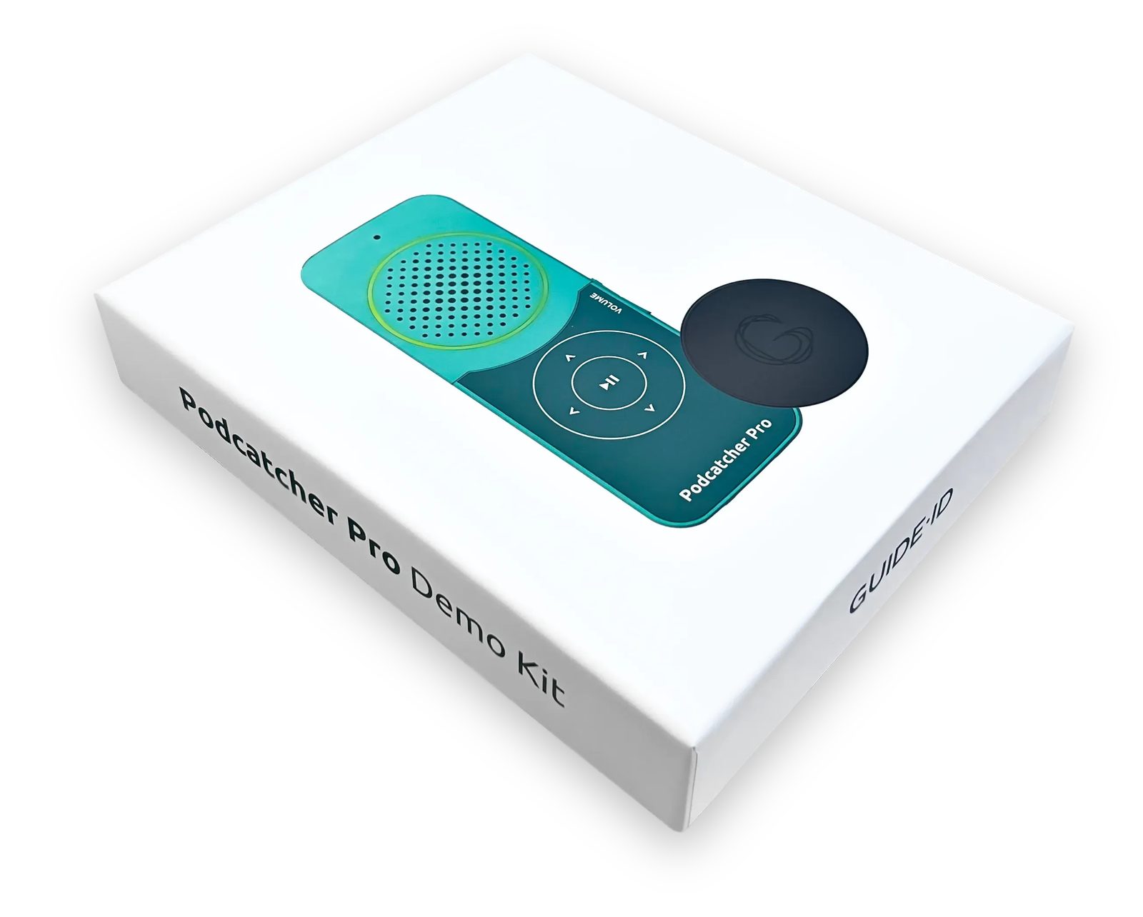 A Podcatcher Pro device alongside its demo kit