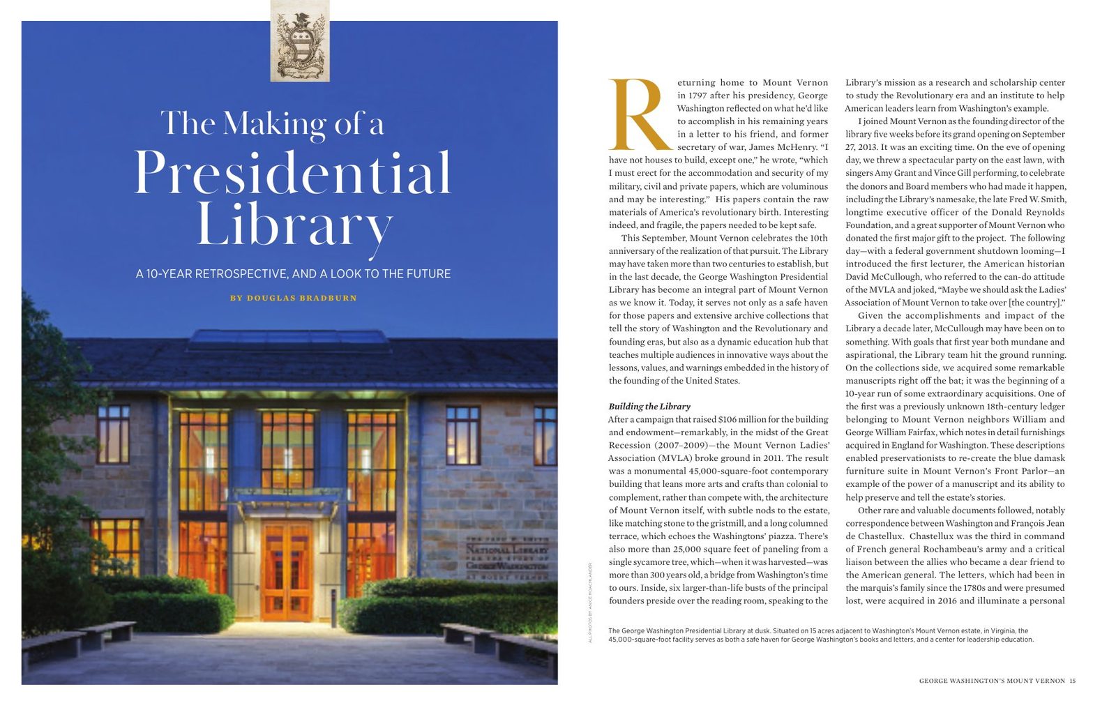 Feature opener — The Making of a Presidential Library